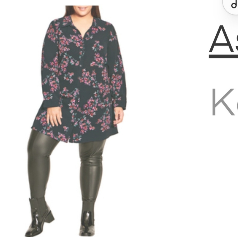 Evans Florial Blouse 22/24